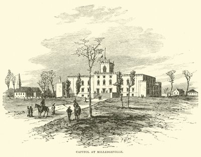 Kapitol w Milledgeville, listopad 1864 autorstwa American School