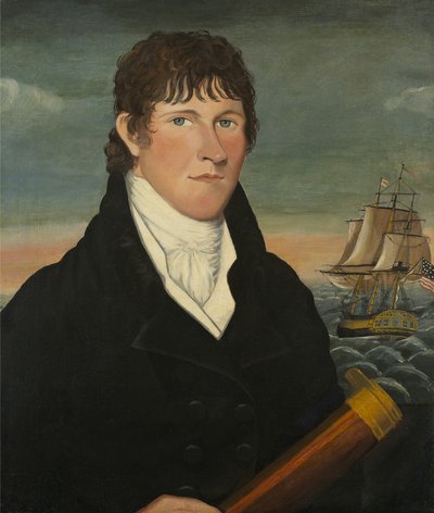 Kapitan David Bush, 1812 r autorstwa American School