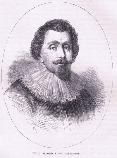 Cecil, drugi Lord Baltimore, ilustracja z pubu Cassell