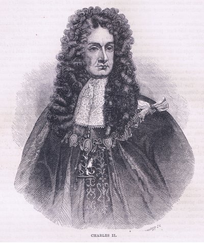 Karol II (1664), ilustracja z pubu Cassell