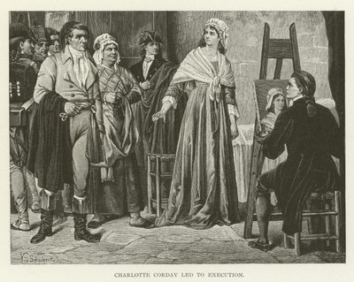 Charlotte Corday doprowadziła do egzekucji autorstwa American School