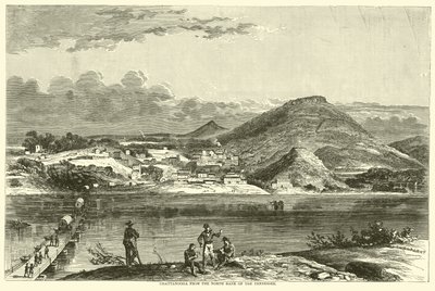 Chattanooga z północnego brzegu Tennessee, wrzesień 1863 autorstwa American School