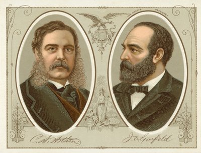 Chester Arthur, James Garfield (chromolitho) autorstwa American School