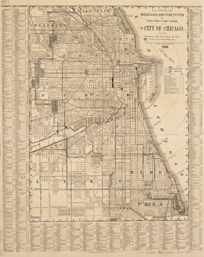 Mapa Chicago autorstwa American School