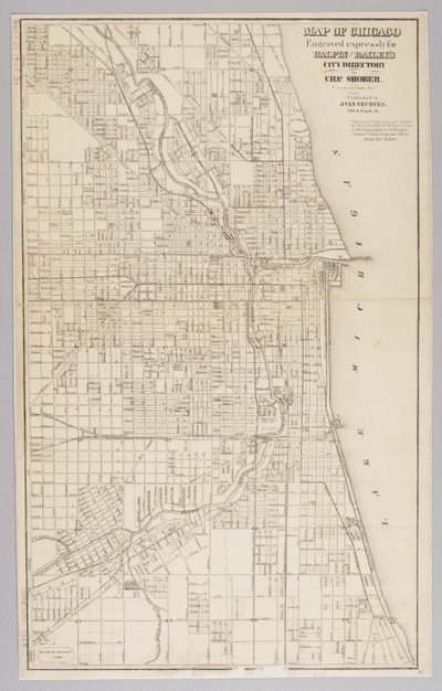 Mapa miasta Chicago autorstwa American School