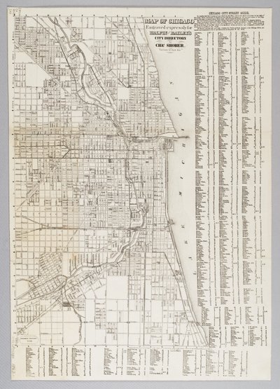 Mapa miasta Chicago autorstwa American School