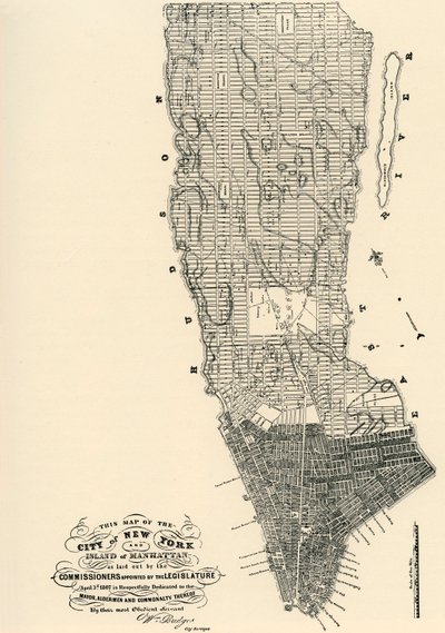 Mapa komisarzy na Manhattanie autorstwa American School