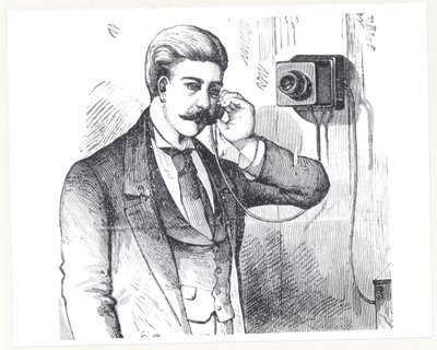Telefon kondensatorowy w użyciu, z The Electric Telephone George