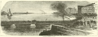 Konfederaci ewakuują się z Savannah, grudzień 1864 r. autorstwa American School