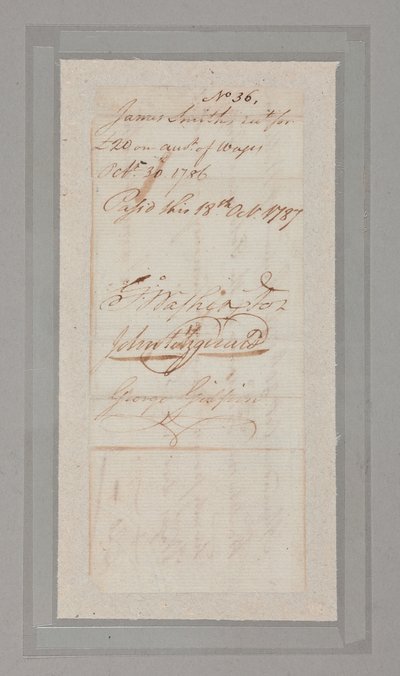 Konwencja konstytucyjna: zbiór listów i dokumentów podpisanych przez 54 z 55 delegatów na historyczną konwencję z 1787 r. (pióro i atrament na papierze) (patrz także 2561290-92) autorstwa American School