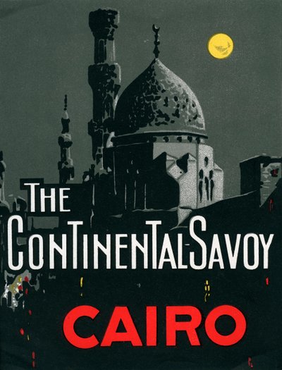 Continental Savoy Hotel w Kairze z meczetem autorstwa American School