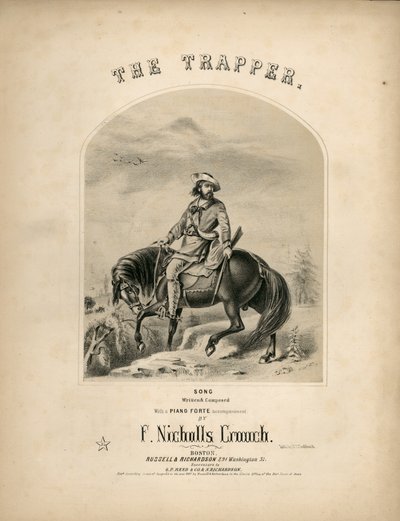 Okładka karty nutowej Trapera, 1857 autorstwa American School