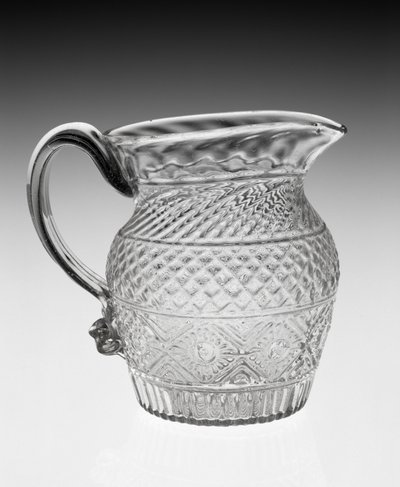 Dzbanek na śmietankę, ok. 1820-1840 (szkło ołowiowe) autorstwa American School