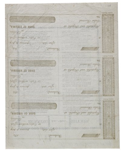 Dixie wydrukowany na odwrocie czeków, 1861 autorstwa American School