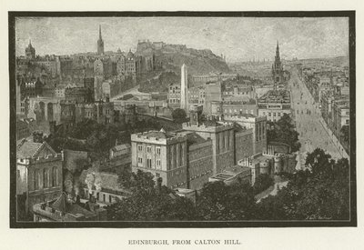 Edynburg, z Calton Hill autorstwa American School
