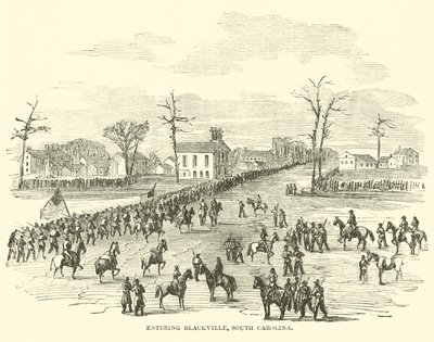 Wjazd do Blackville, Karolina Południowa, styczeń 1865 autorstwa American School