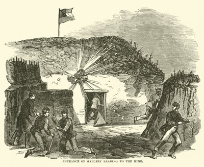 Wejście na galerię prowadzącą do kopalni, czerwiec 1863 autorstwa American School