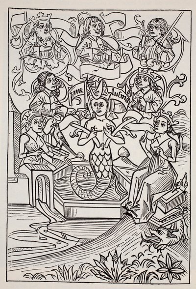 Fay Melusine, z The World Guide to Gnomes, Fairies, Elves and Other Little People autorstwa Thomasa Keightleya (1789-1872) Opublikowano 1880 autorstwa American School
