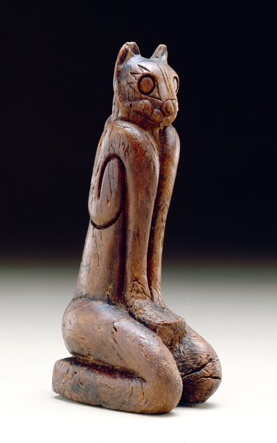 Figura kota, Calusa (drewno) autorstwa American School