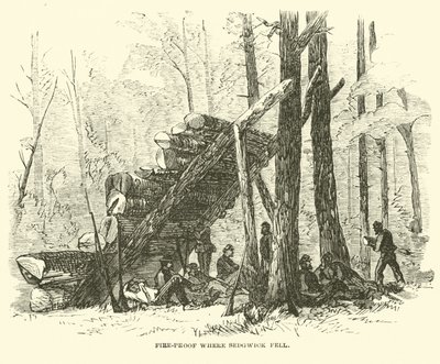 Ognioodporne tam, gdzie spadł Sedgwick, maj 1864 autorstwa American School