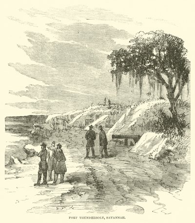 Fort Thunderbolt, Savannah, grudzień 1864 autorstwa American School