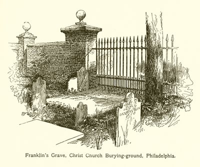 Grób Franklinsa, cmentarzysko kościoła Christ Church, Filadelfia autorstwa American School