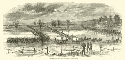 Dywizja Franklins przekraczająca Rappahannock, grudzień 1862 r. autorstwa American School
