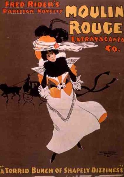 Paryska nowość Freda Ridera „Moulin Rouge Extravaganza Company” (kolor lito) autorstwa American School