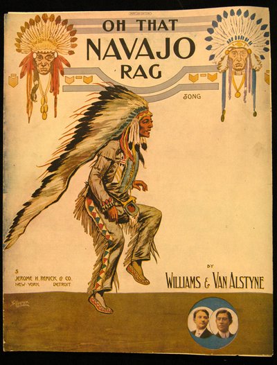 Przednia okładka Oh that Navajo Rag autorstwa Williamsa i Van Alstyne