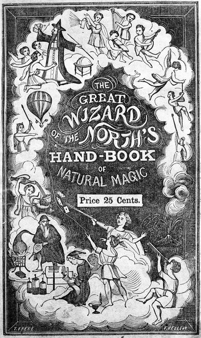 Przednia okładka The Great Wizard of the Norths Handbook of Natural Magic autorstwa Johna H. Andersona autorstwa American School