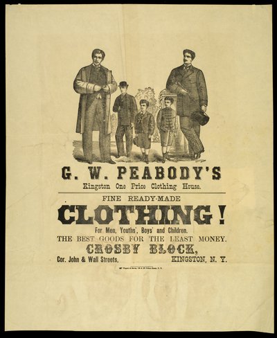 G.W. Peabodys Kingston One Price Clothing House autorstwa American School