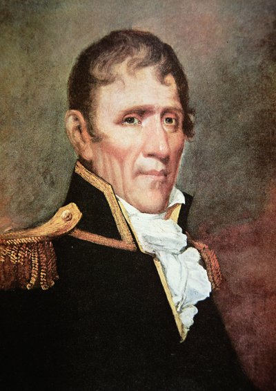 Generał Andrew Jackson (kolor lito) autorstwa American School