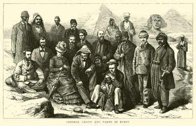 General Grant i impreza w Egipcie autorstwa American School