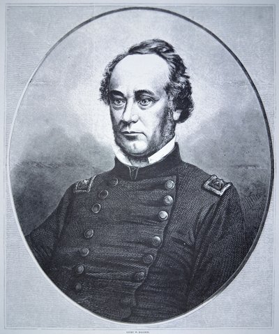 Generał Henry Wager Halleck (1815-72) (grafika) autorstwa American School