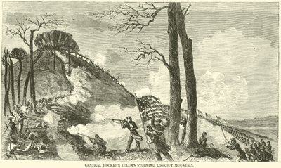 Kolumna generała Hookersa szturmująca Górę Widokową, listopad 1863 r. autorstwa American School