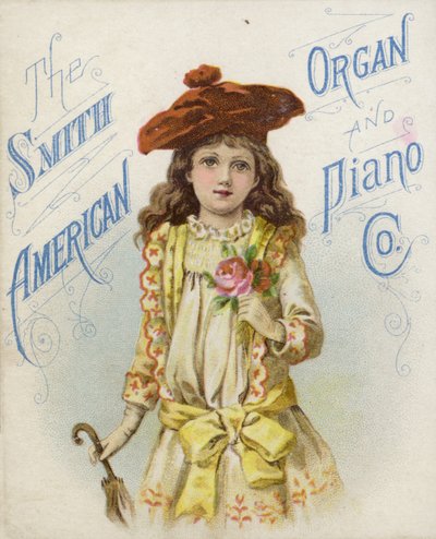 Dziewczyna w Tam OShanter trzymająca Rose autorstwa American School