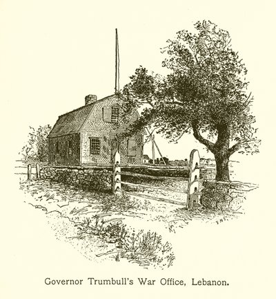 Gubernator Trumbulls War Office, Liban, Connecticut autorstwa American School