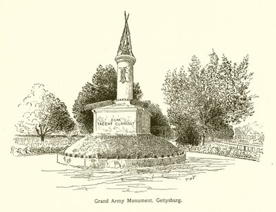 Pomnik Wielkiej Armii, Gettysburg autorstwa American School
