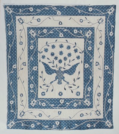 Wielka Pieczęć Stanów Zjednoczonych Kołdra Susan Strong, Maryland lub Ohio, ok. 1830 r. autorstwa American School