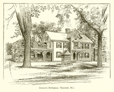 Miejsce urodzenia Greenesa, Warwick, RI autorstwa American School