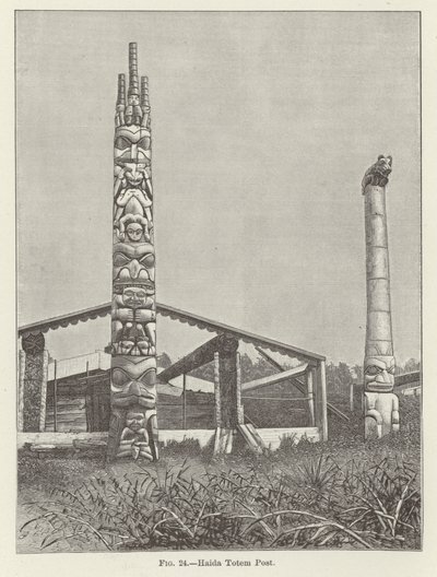 Haida Totem Post autorstwa American School