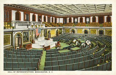 Sala Reprezentantów, Waszyngton DC, USA (kolor lito) autorstwa American School