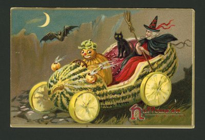 Kartka z życzeniami na Halloween (chromolitho) autorstwa American School