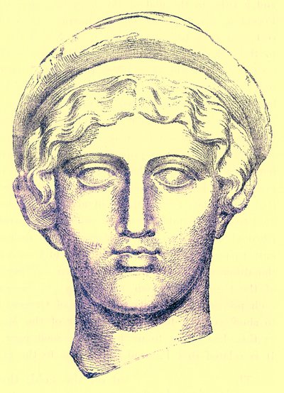Hebe, ilustracja z Historii Grecji autorstwa Victora Duruy, opublikowana w 1890 r. (obraz ulepszony cyfrowo) autorstwa American School