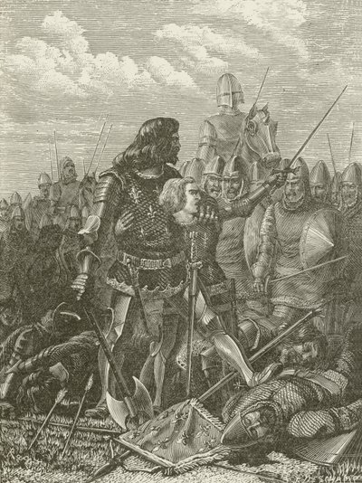 Henryk V w bitwie pod Agincourt autorstwa American School