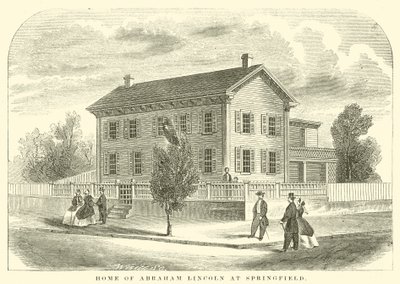 Dom Abrahama Lincolna w Springfield (rycina) autorstwa American School