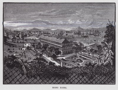 Hongkong (grawerowanie) autorstwa American School