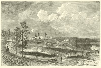 Atak kapturów na Allatoona, październik 1864 r. autorstwa American School