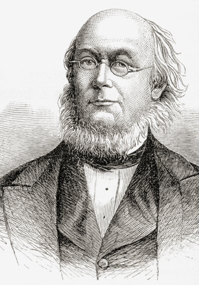 Horace Greeley, z "Krótkiej historii Stanów Zjednoczonych", opublikowanej przez A. S. Barnes und Co. w 1885 r. autorstwa American School