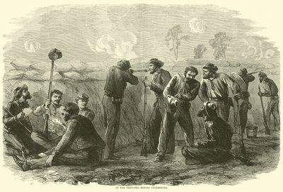 W okopach przed Petersburgiem, sierpień 1864 r. autorstwa American School